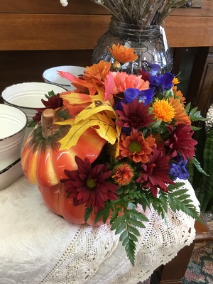 Fall Pumpkin Centerpiece 